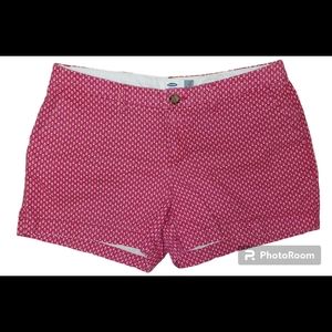 OLD NAVY Shorts "Pink Euphoria" Size 6 Pink w/ Tiny Flowers